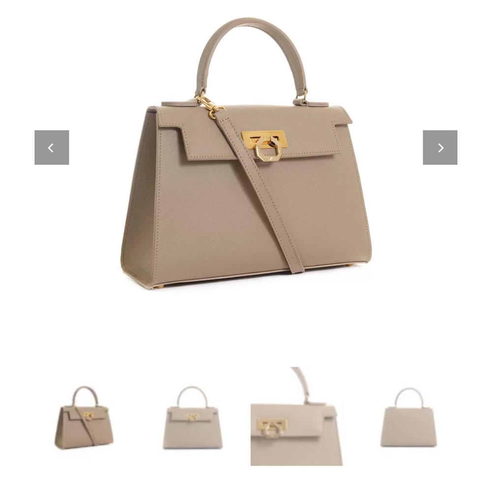 NWT Carbotti Elena 243 V2 Taupe | Quiet Luxury Bag from Italy - More Pics!